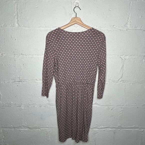 Boden Women's Patterned Surplice Cressida Jersey Dress with Pockets 6 Petite - Picture 3 of 9